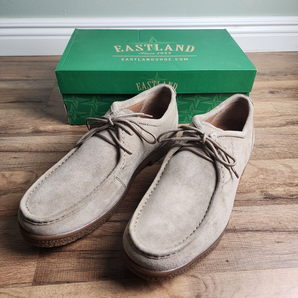❗️NWT❗️Eastland Dwayne Oxford Khaki Suede Shoe Size 12